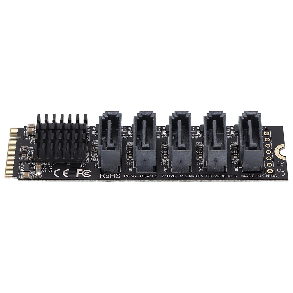 Extension de stockage M2 PCIe pour ajouter 5 disques SATA à votre tour PC