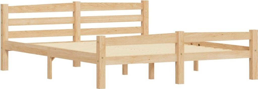 (Design 2026) Massivholzbett Kiefer 160x200cm - HOMMIE 636649 - Klassische BettenJugendbett Tagesbett