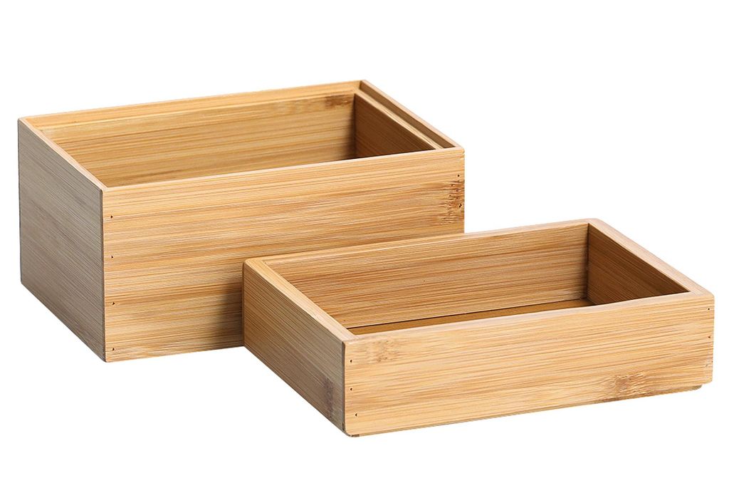 Zeller Aufbewahrungsboxen-Set braun Produktbild 