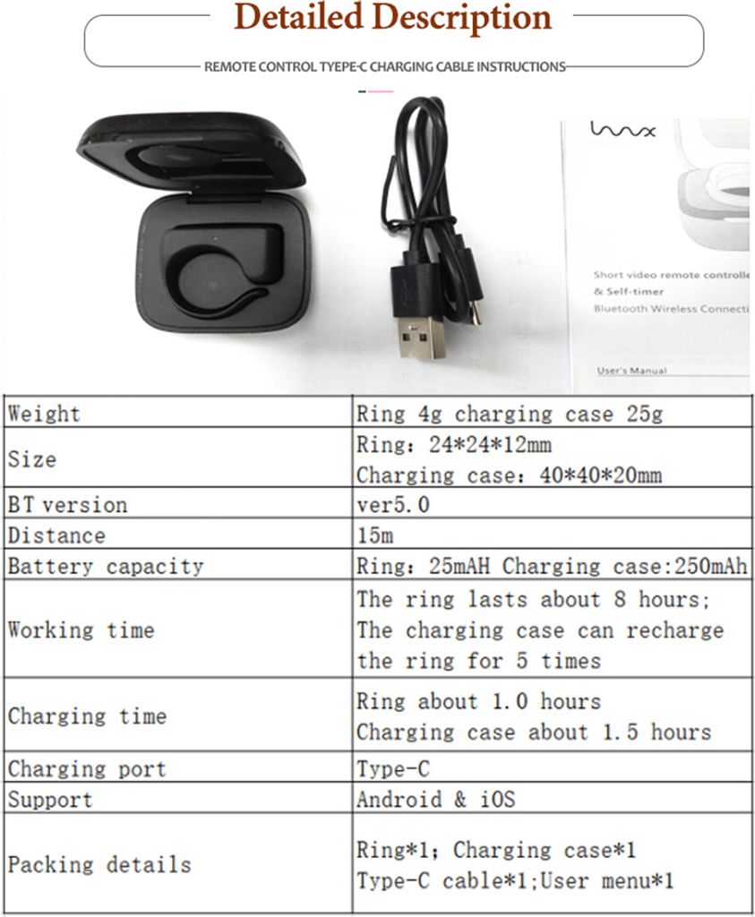 TikTok Scrolling Ring Kindle Page Turner Remote Photo Produktbild 4