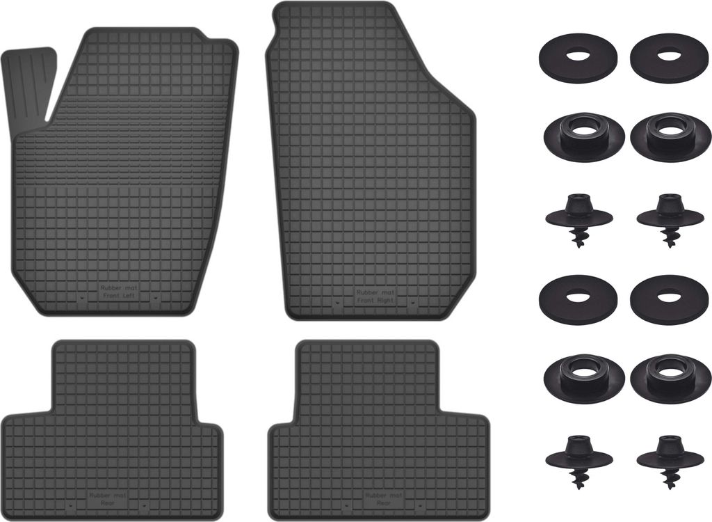 Gummimatten Mit Stoppern Für: Volvo S60 Ii (2010-) Schwarz Set