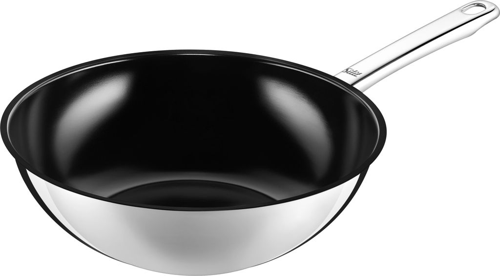 SILIT Padella Wok Wuhan Ø28cm in acciaio inox Immagine del prodotto 