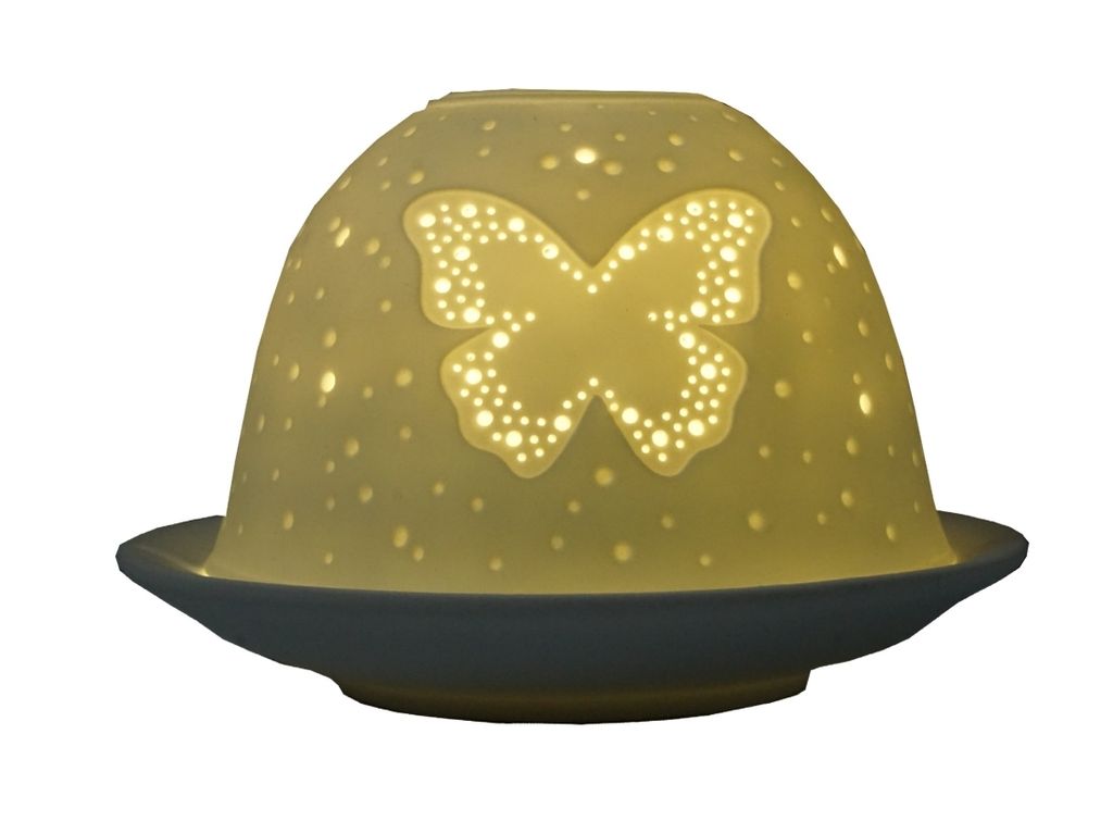 Dome Light Schmetterling Butterfly Teelicht Windlicht Teelicht Halter