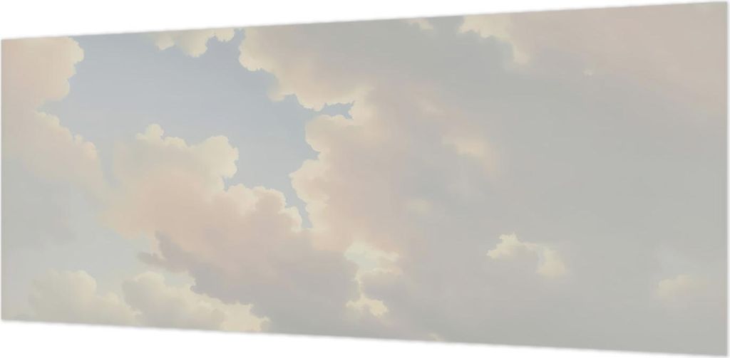 Wandtapete - Dekorative Tapete für Wohnzimmer- Tapetenfolie für Wanddekoration - 208x146 cm - Pastellfarbener Himmel