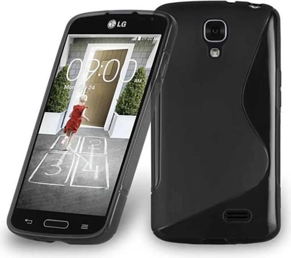 Cadorabo custodia protettiva per LG F70 cover in nero custodia per cellulare TPU custodia in silicone