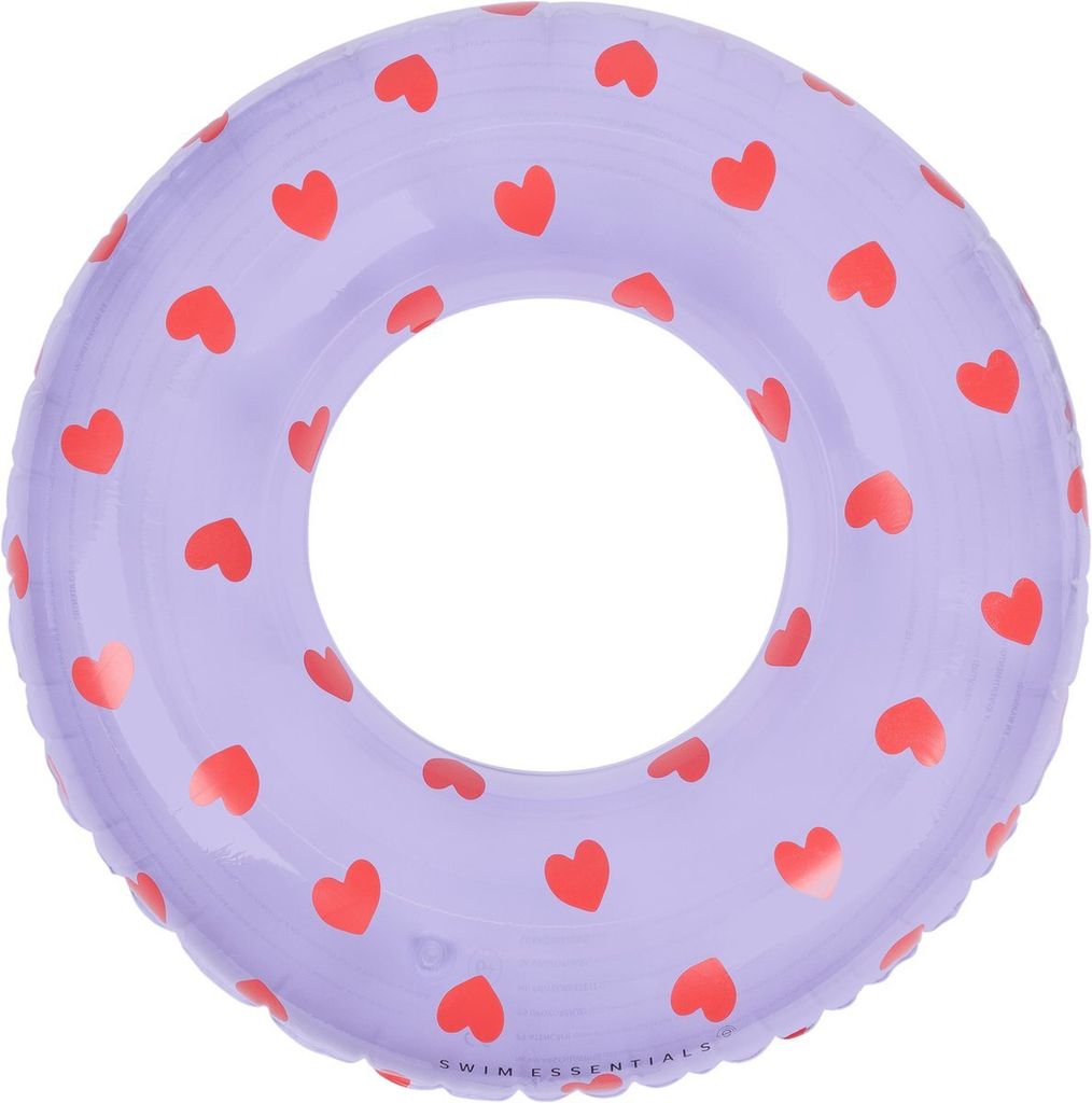 Swim Essentials Schwimmring - Lila - Sweet Hearts, Violett, Produktbild 