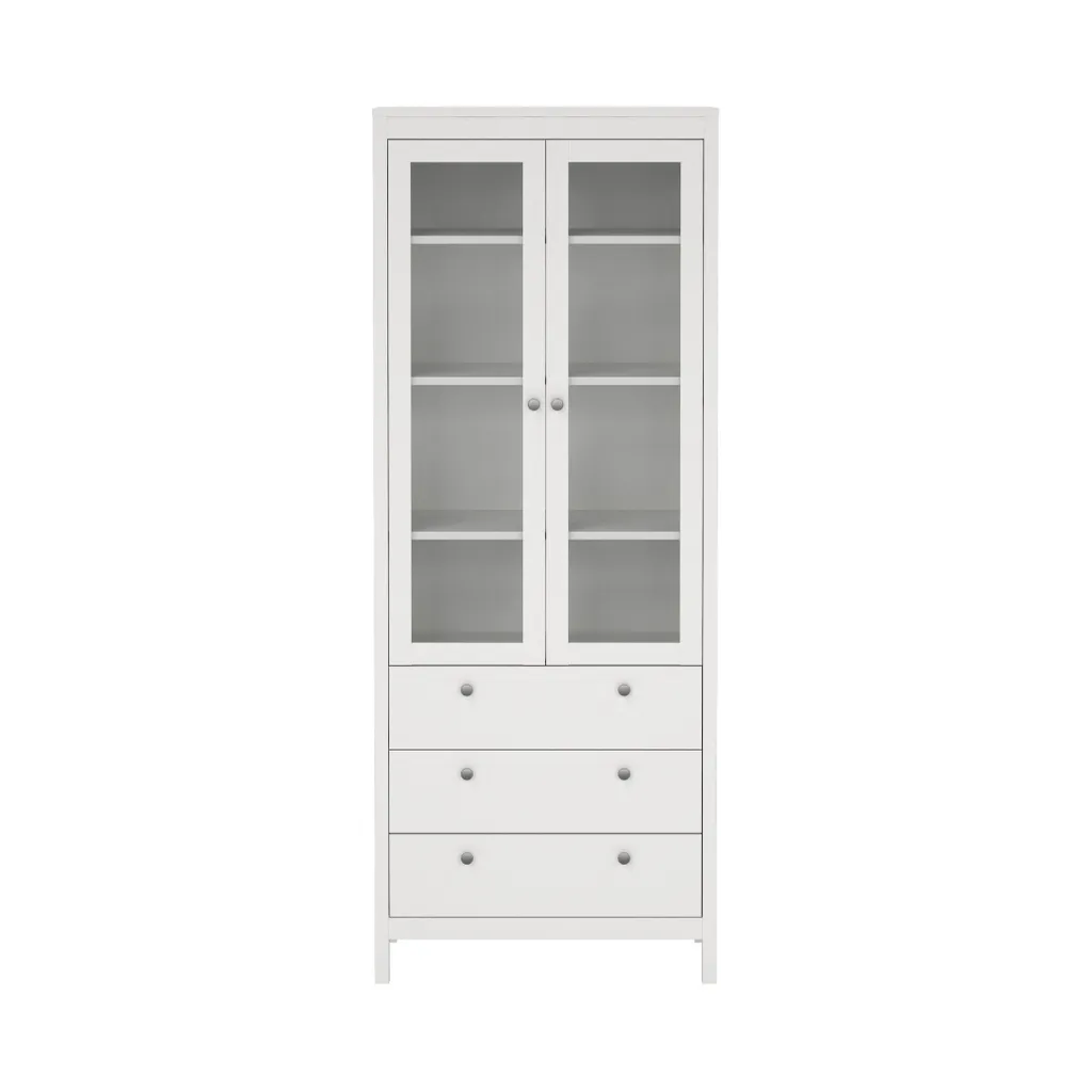 Vitrine d'Exposition BARCELONE pour Vaisselle et Déco - Rangement 199cm