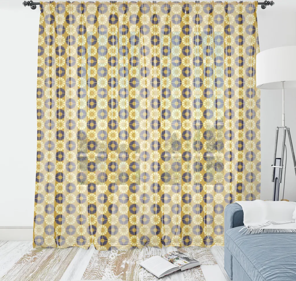 ABAKUHAUS Arazzo Astratto Tribale Pale Coffee Indigo 135x274 - Arredo Casa