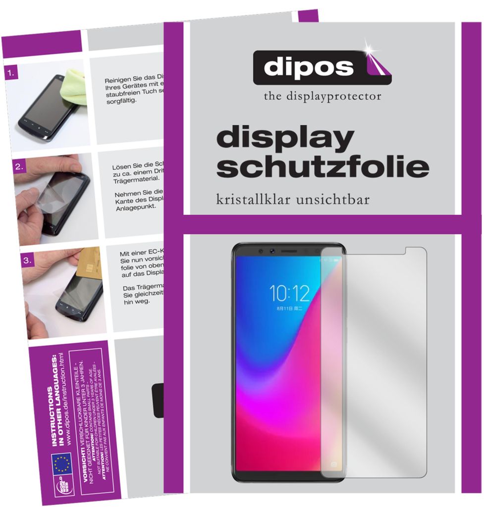 6x Schutzfolie für Lenovo K5 Pro klar Displayschutzfolie Produktbild 