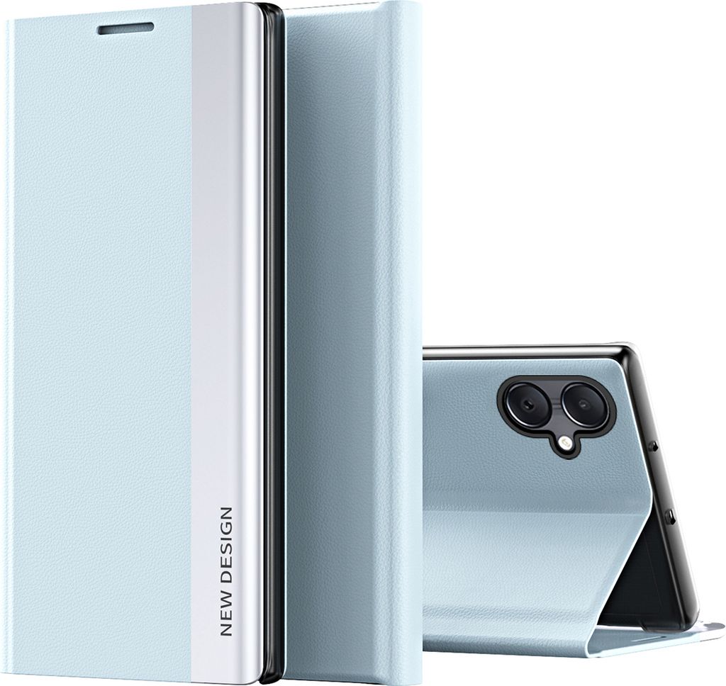 Hülle für Samsung Galaxy A05 Kunstleder Klapphülle Schutzhülle mit Standfunktion Blau