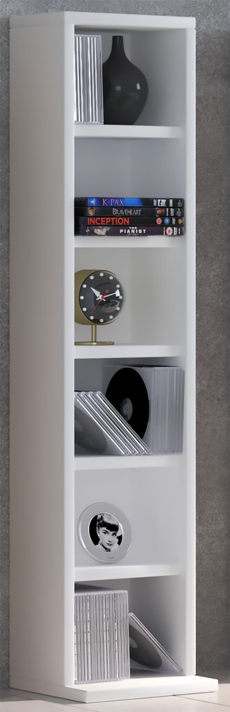 VCM Holzregal stehend | platzsparender CD Schrank für 102 Produktbild 