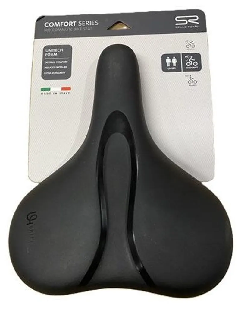 Selle Royal Rio Relax avec Sangles - Selle de Vélo de Ville Confortable