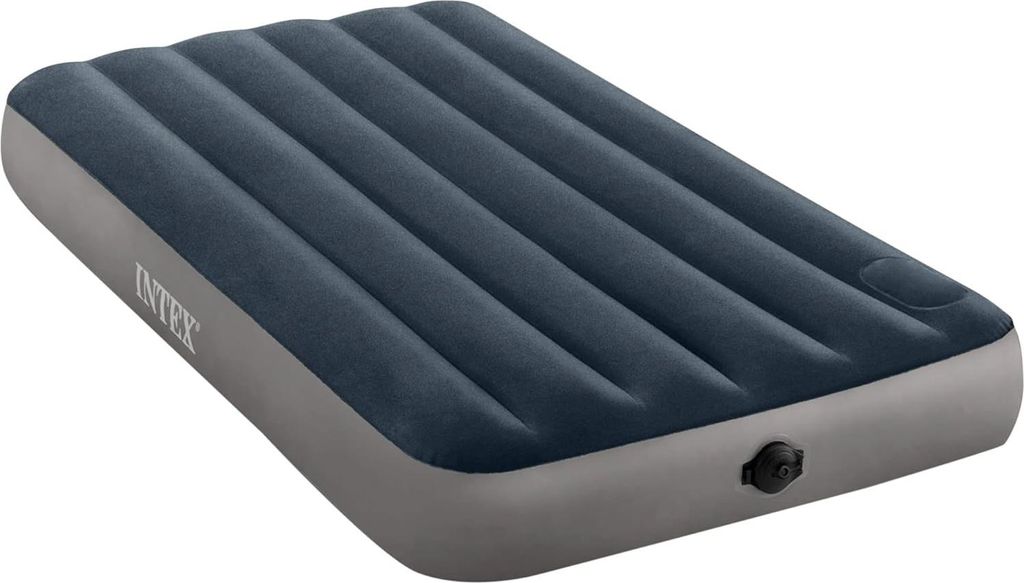 Downy Luftbett mit eingebauter Fußpumpe - 1-Personen 99cm x 191cm x 25cm