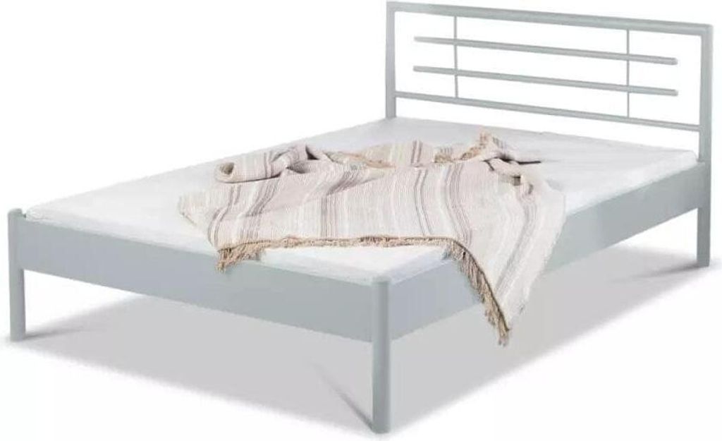 Metallbett Lia – 180 x 200 cm / silbergrau