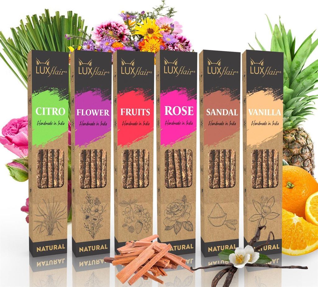 Natürliche Räucherstäbchen-Set - NATURAL (6 Sorten) Produktbild 