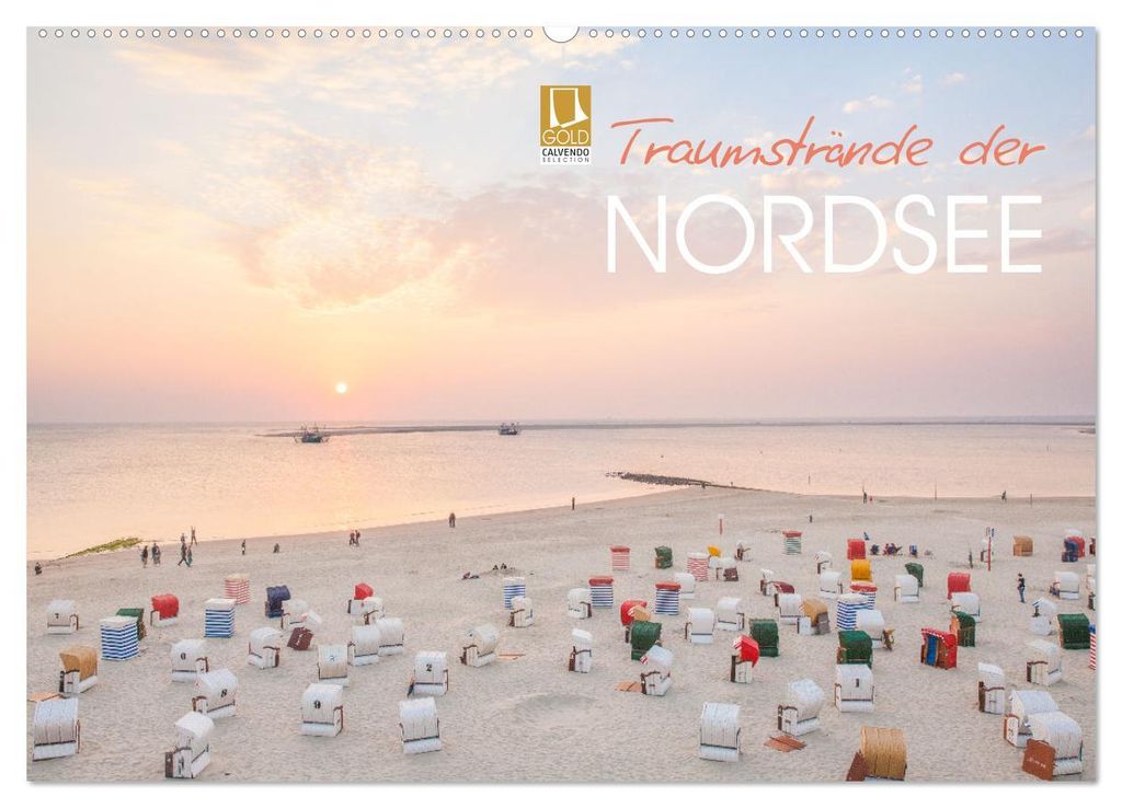 Traumstrände der Nordsee (Wandkalender 2027 DIN A2 quer), CALVENDO Monatskalender