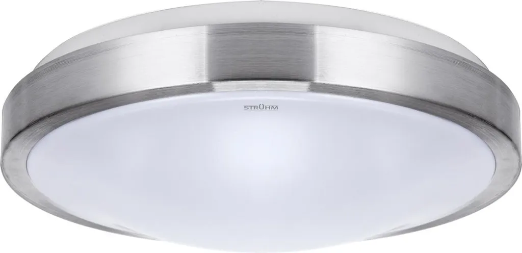 Plafonnier LED salle de bain sans éblouissement argent Ø37,5cm ALEX 24W