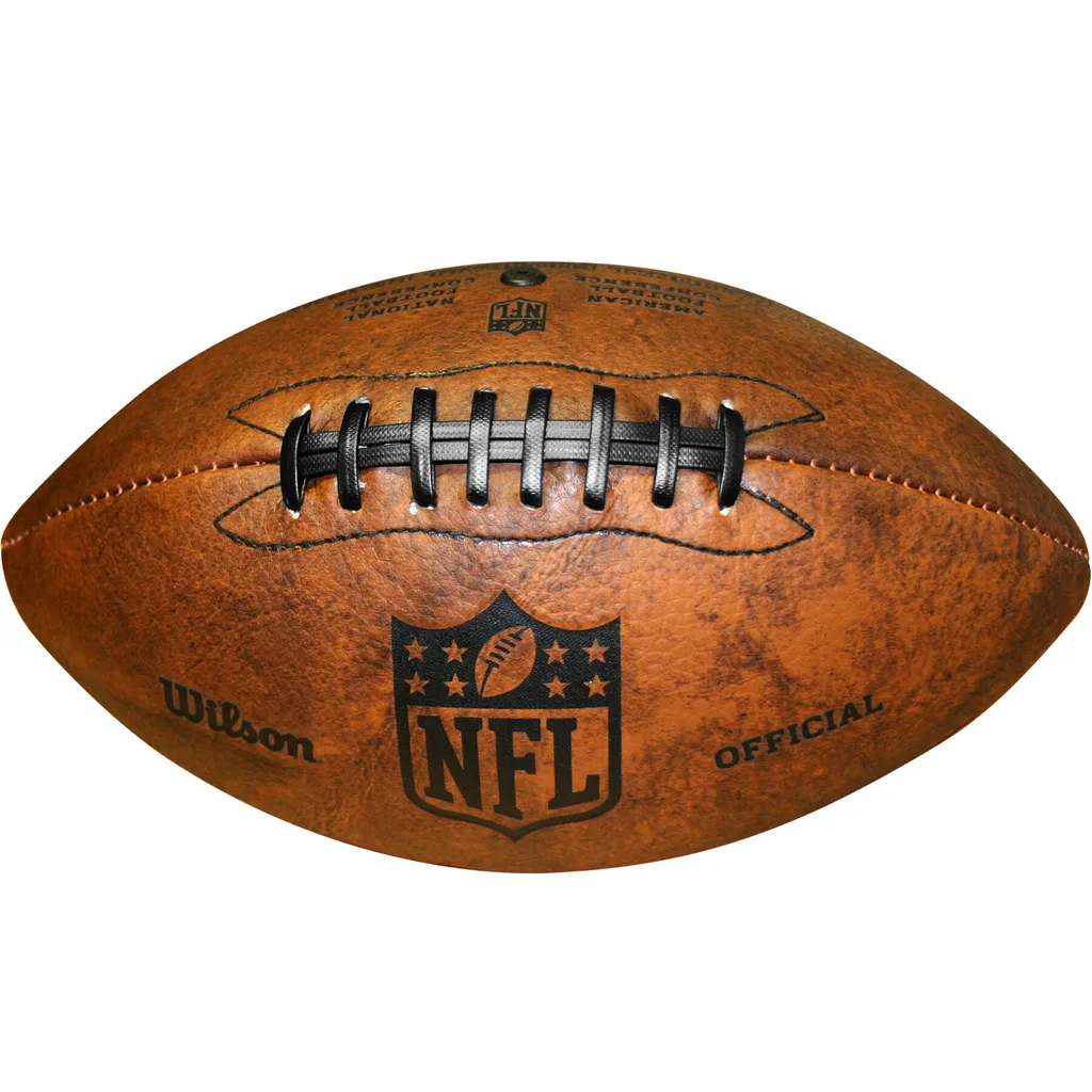 Ballon NFL Junior Throwback avec Grip Supérieur et Finition Rétro Marron