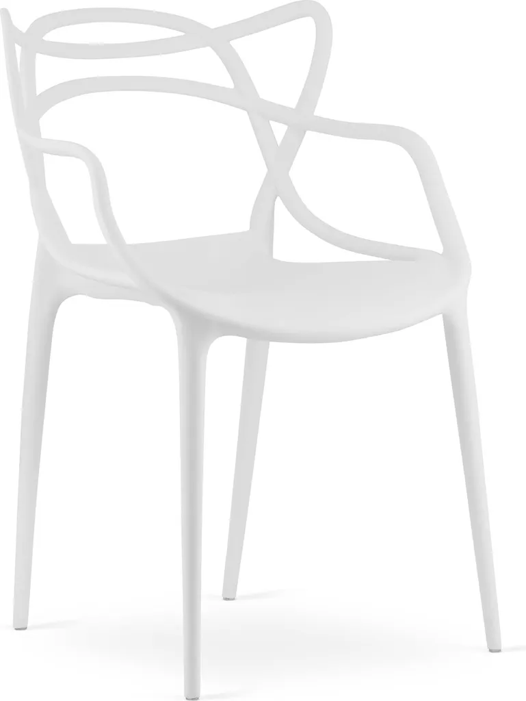 Sedia KATO Bianca in Plastica Impilabile - Offerta Design Moderno