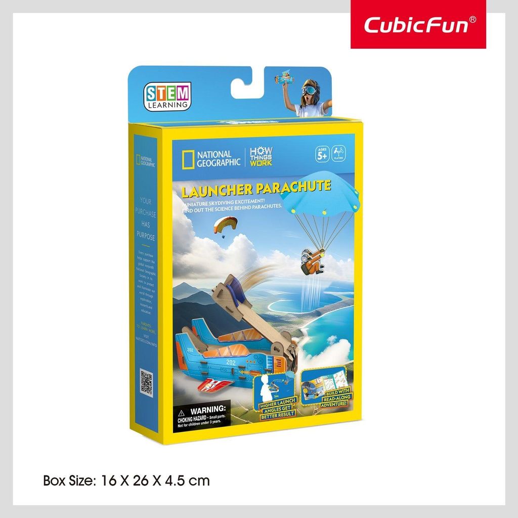 3D Puzzle Launcher Fallschirm - National Geographic Design