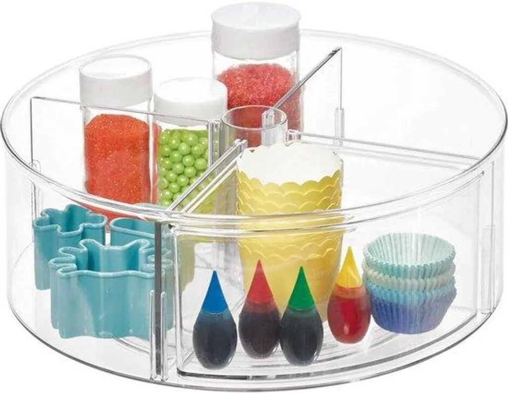 Fini le désordre avec cet organisateur rotatif cuisine transparent recyclé