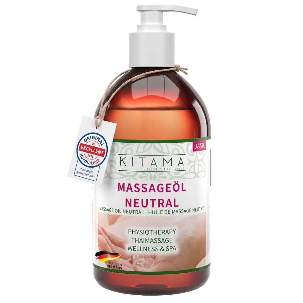 Kitama Massageöl Neutral (ohne Duft) 500ml für Produktbild 