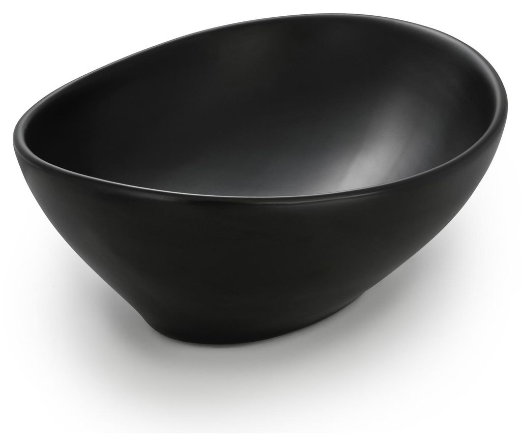 Park Waschbecken in Schwarz Matt aus feinster Keramik als Produktbild 