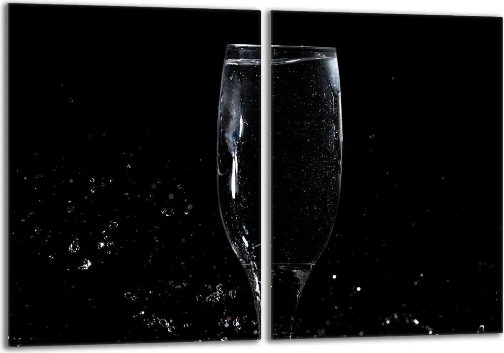 Copri Piano Cottura Induzione Vetro Nero 80x52 cm (2x 40x52) Paraspruzzi