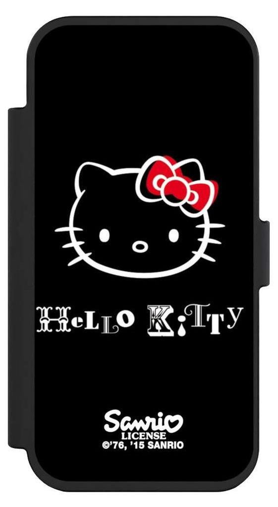 NIVOCASE Klapphülle für Apple iPhone Air Handyhülle aus Kunst Leder NIVOflip schwarz Fanartikel Hello Kitty Kawaii