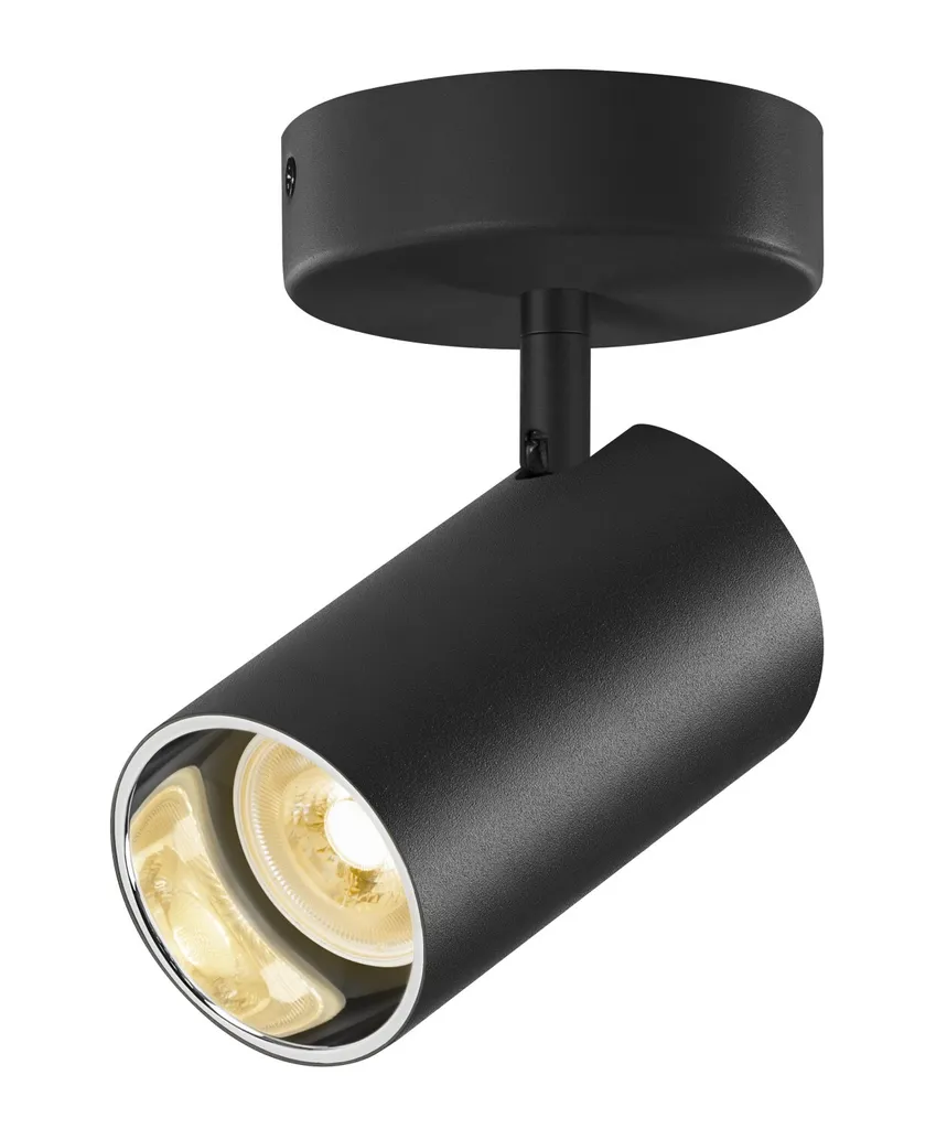 Lampada a Plafone ASTO TUBE Black | Minimalismo GU10 1x10W