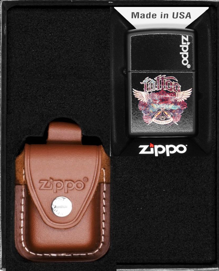 Feuerzeug-Set ZIPPO TATTOO Geschenk No4