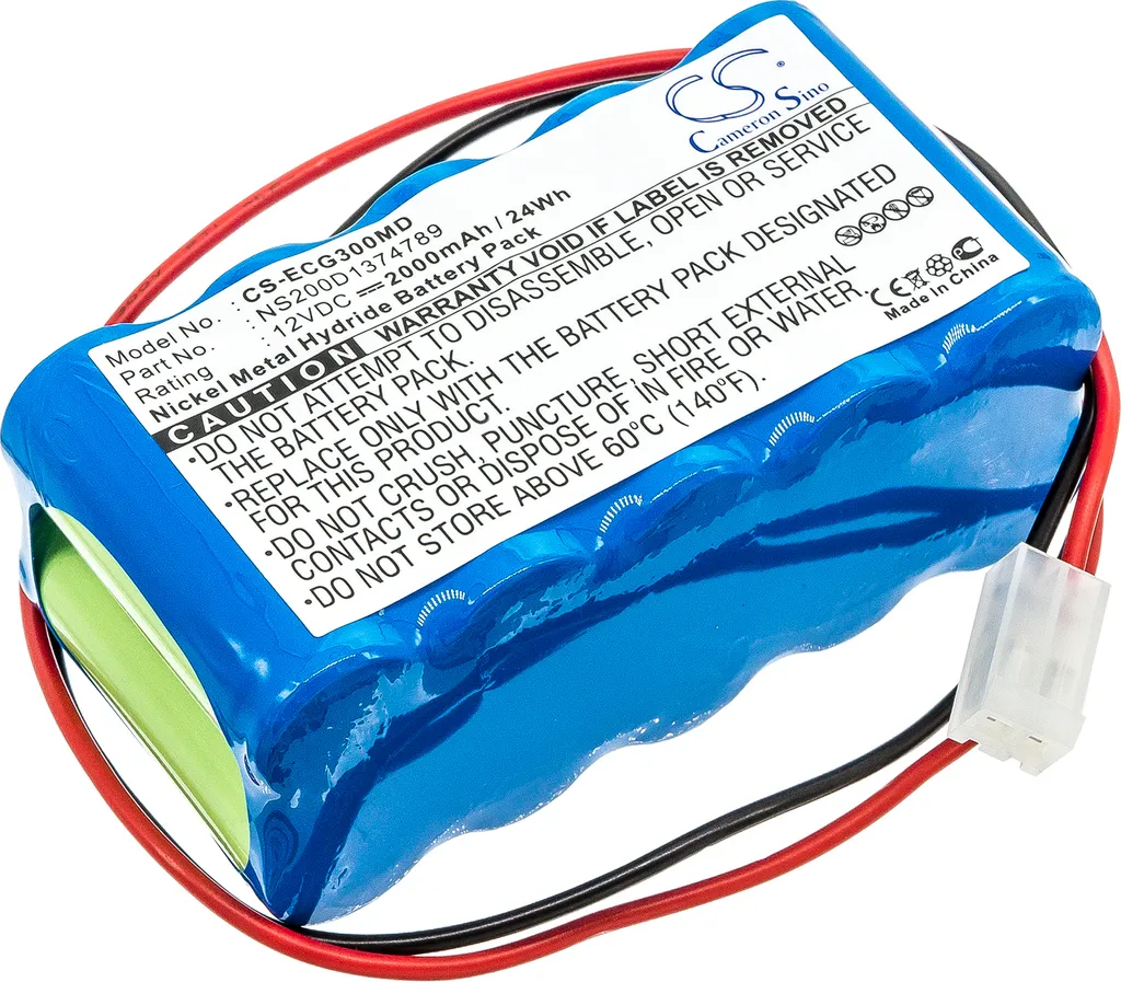 Batterie de secours pour ECG Cardipia 800C et Biocare série ECG-101G