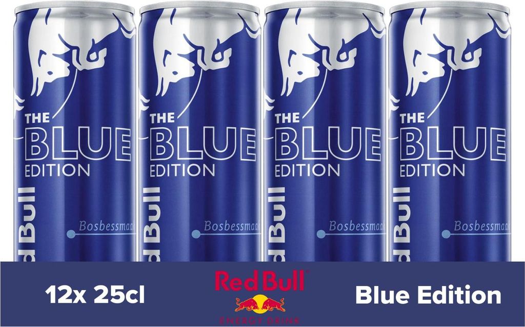 Canette énergétique Red Bull Blue Edition - 12x 25cl Image du produit 