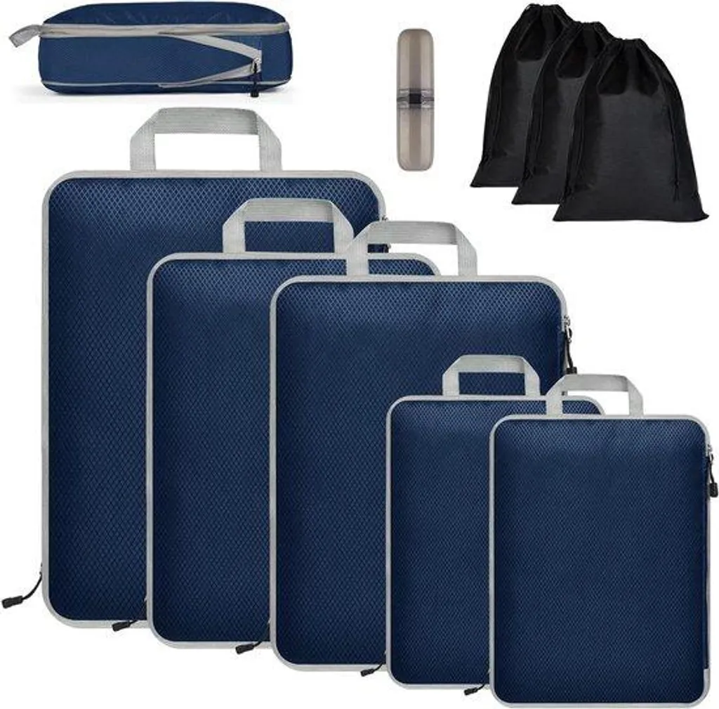 Organiseur de valise 9 pièces étanche pour un rangement voyage optimal