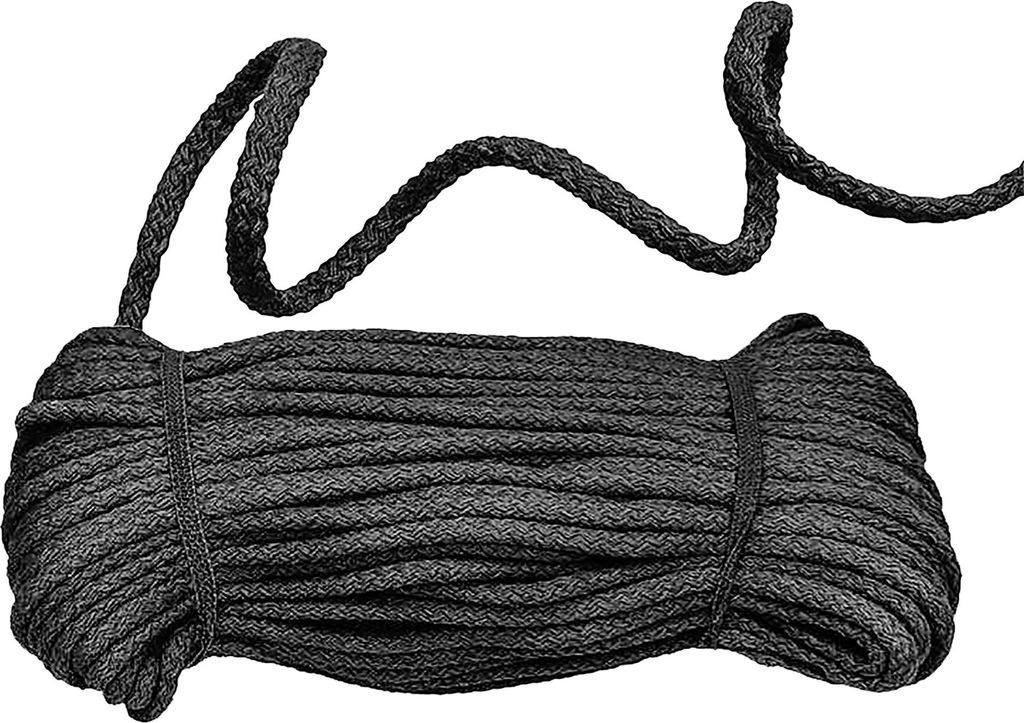 Baumwoll-Kordel geflochten 50m x 8mm Baumwoll-Schnur Bekleidungskordel Farbwahl