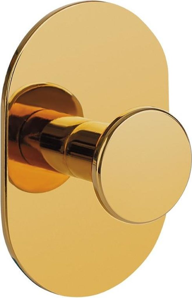 Laveo | Miri Handtuchhaken - Gold - Selbstklebend - Wandhaken - Glänzend