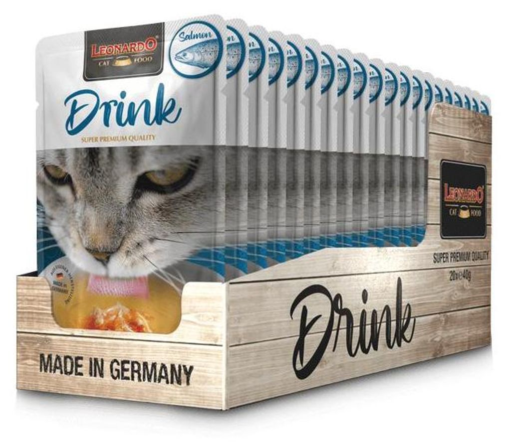 20 x 40 g Leonardo Drink Salmon Produktbild 