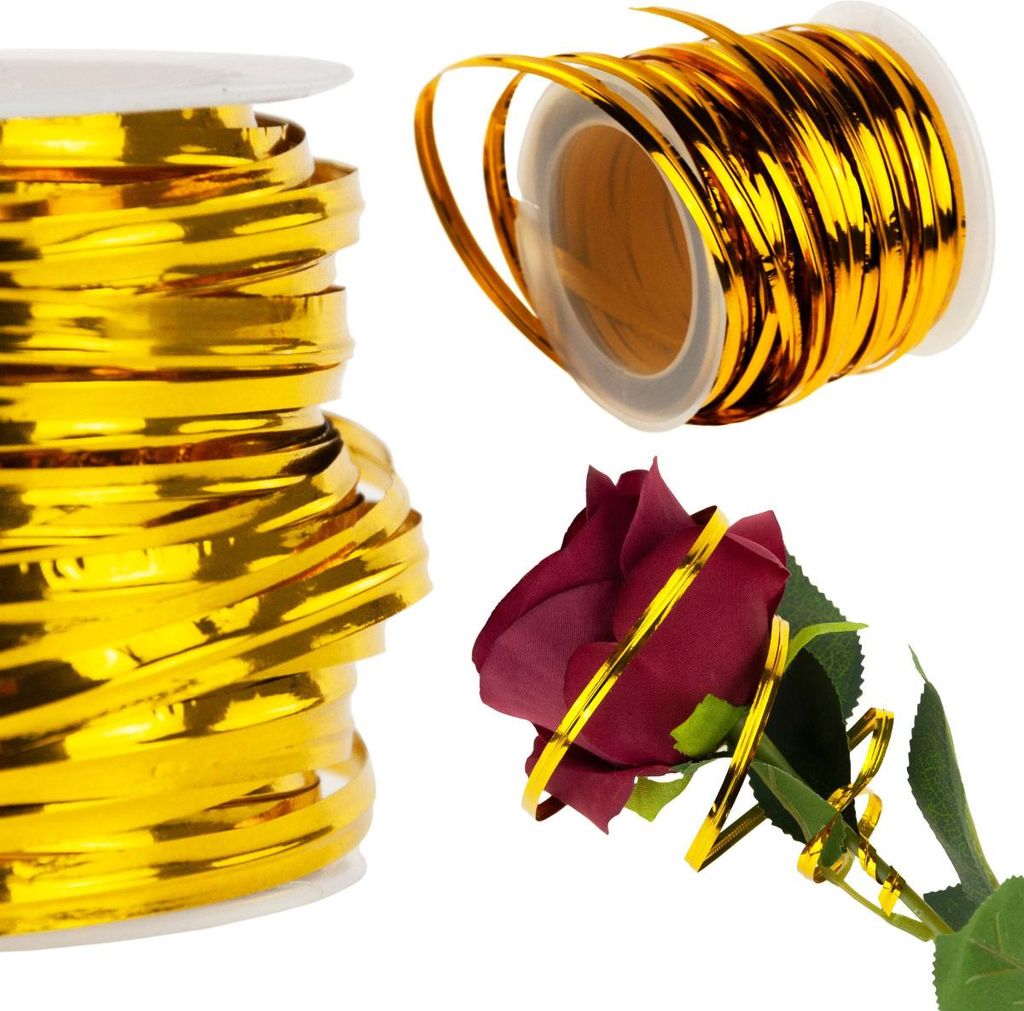 Dekorativer Draht 15M Blumendraht Gold