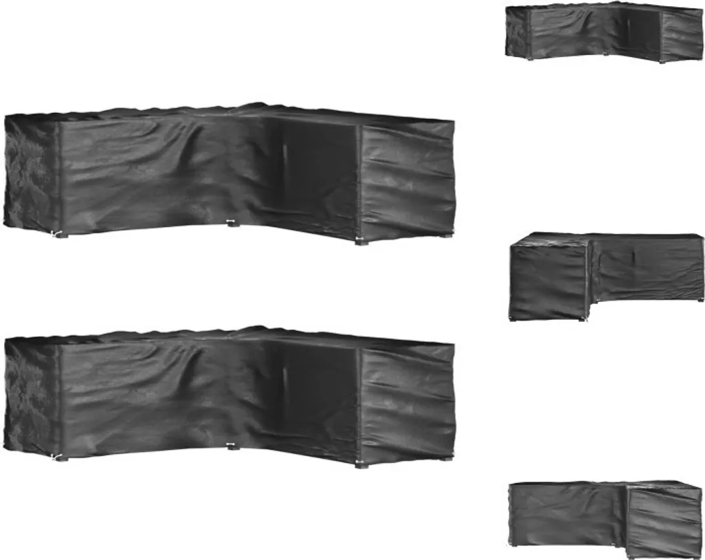 Set 2 Teli Protettivi vidaXL per Mobili a L 285x285x90 cm