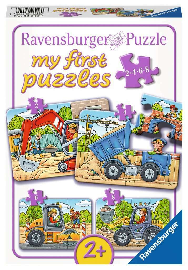 4 2 8 Teile Ravensburger Kinder my first puzzles Bei der Arbeit 06954 6 