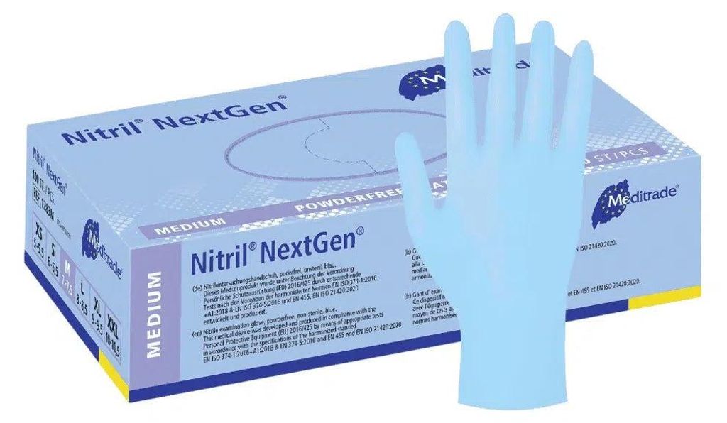 Meditrade NextGen - Einmalhandschuhe - Nitril Puderfrei in Produktbild 
