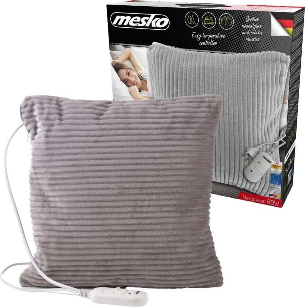 Elektrisches Heizkissen Mesko MS 7429 mit einer Leistung von 45 W in Grau
