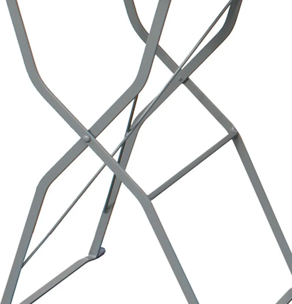 Sgabello Alto Giardino Pieghevole in Legno: Stile Bar e Relax - 4