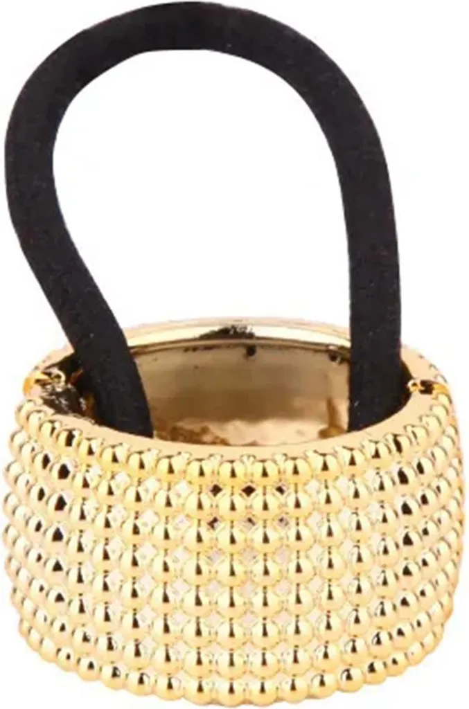 Fiocco per Capelli Nota d'oro - Elastico Satinato Anti-Rottura