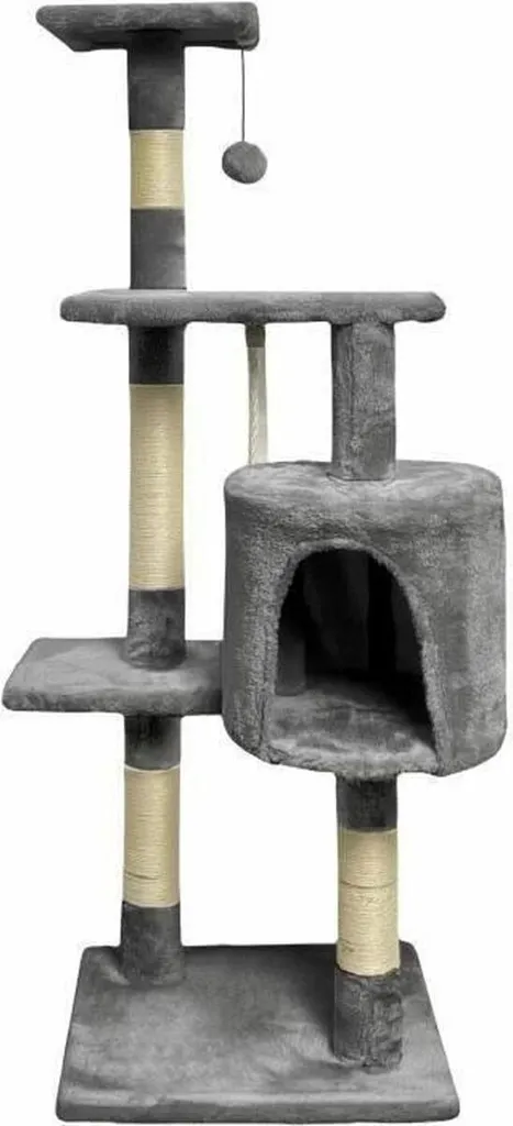 Grattoir Paloma 45x17x45 cm Finition Peluche Premium et Structure Bois