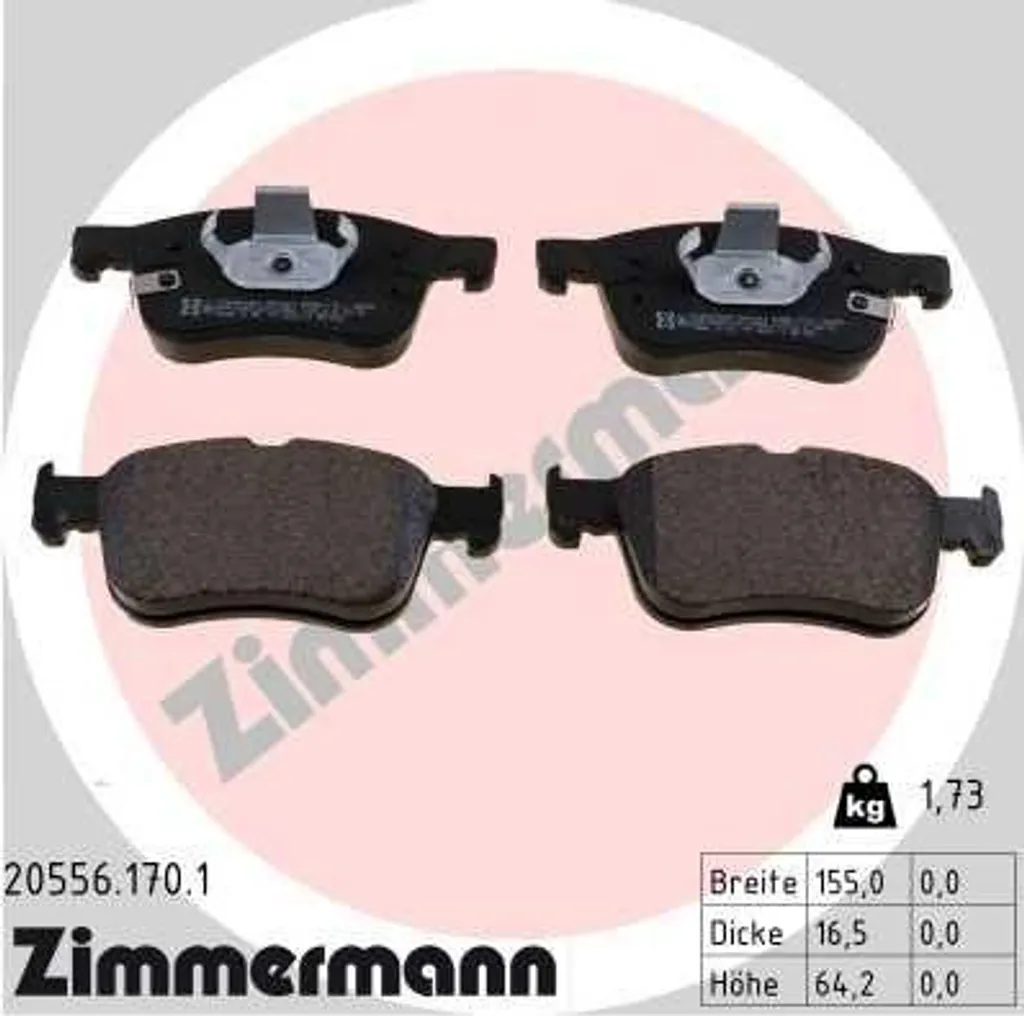 Plaquettes de Frein Anti-Bruit pour Ford Focus Kuga Solution OE 2210416