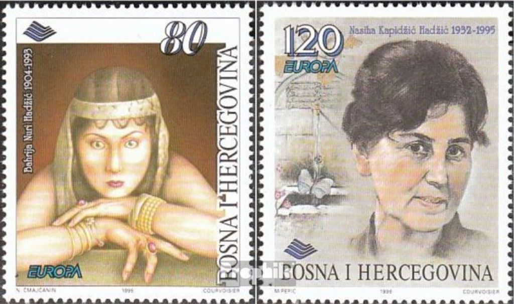 Briefmarken Bosnien-Herzegowina 1996 Mi 45-46 (kompl.Ausg.) postfrisch Berühmte Frauen
