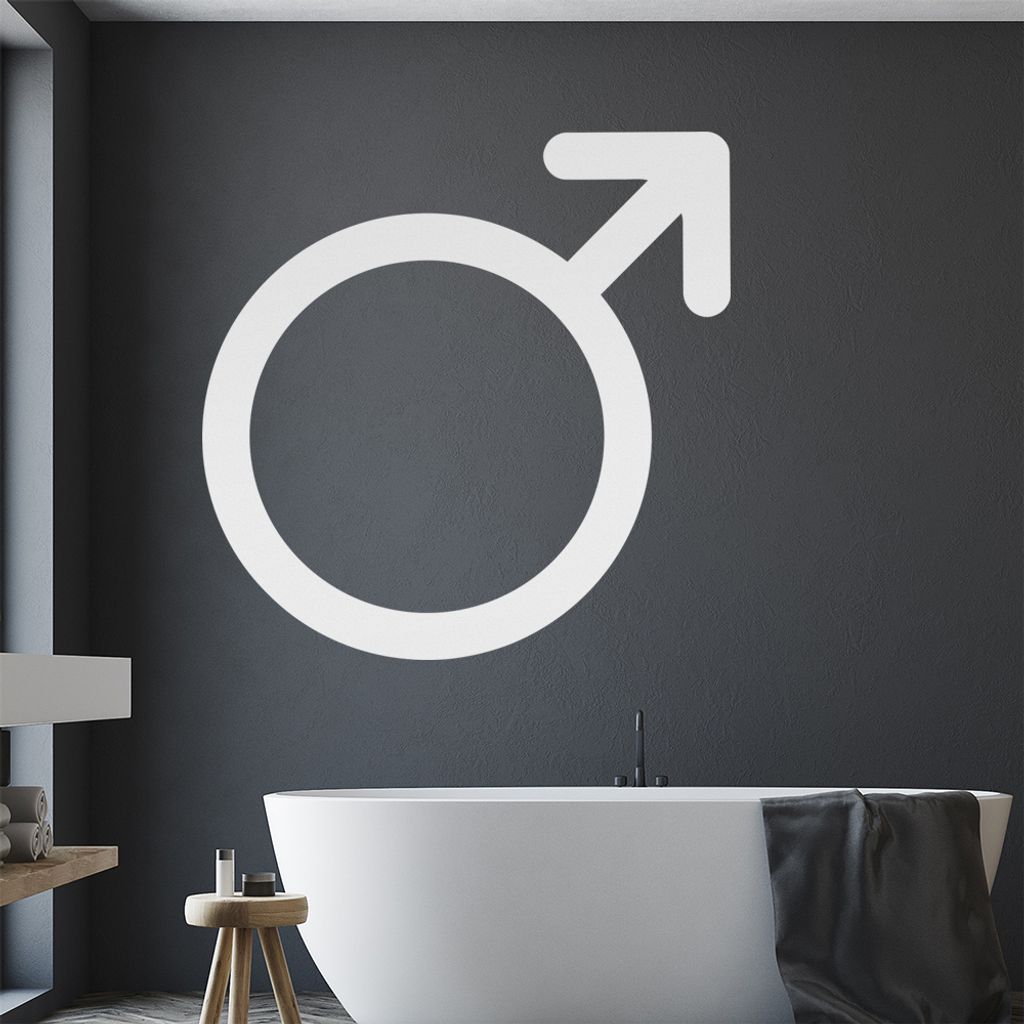 Männliches Geschlecht Wandtattoo Wandaufkleber Wall Sticker - Dekoration, Küche, Wohnzimmer, Schlafzimmer, Badezimmer