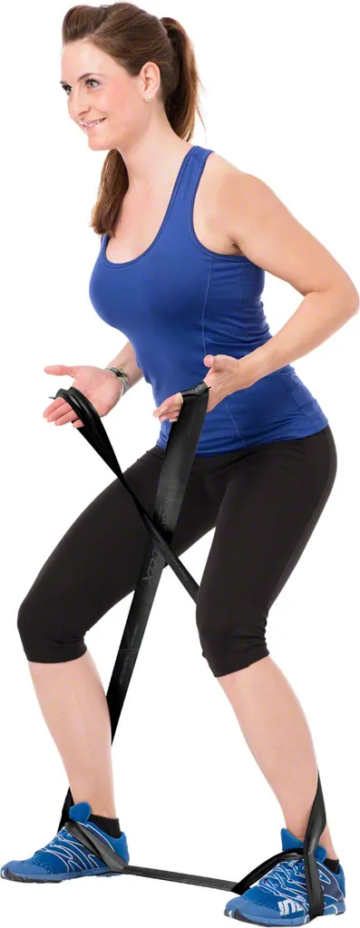 Bande Élastique Musculation Theraband CLX Noir 2m pour Renforcement Lourd