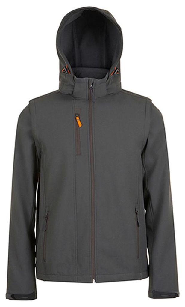 SOLS - "Transformer" Softshelljacke für Herren/Damen Uni LT2736 (M) (Anthrazit)